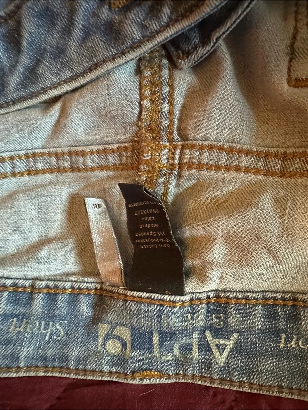 APT 9 Stonewashed Denim Short Shorts